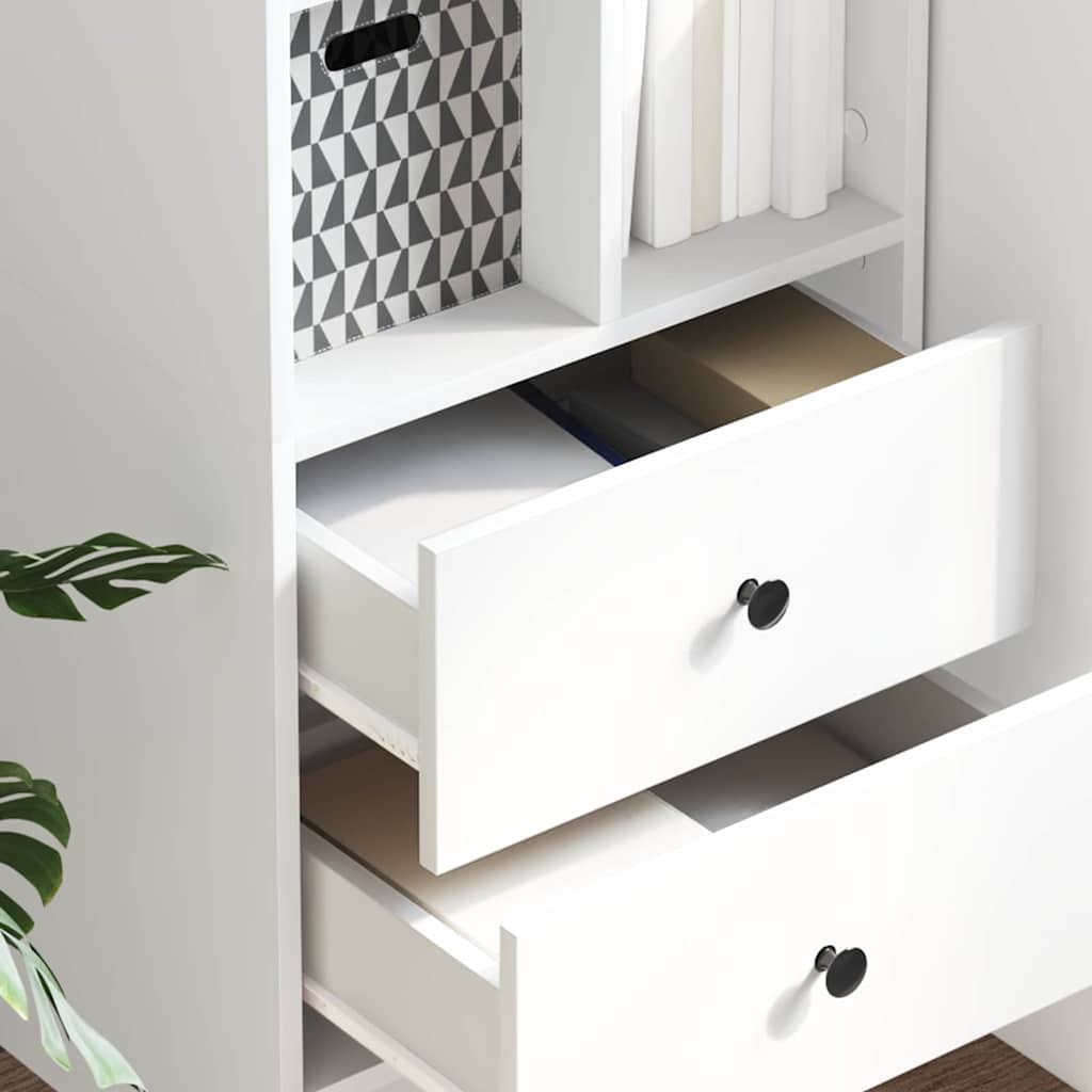 Highboard with Drawer White 45,5 x 34 x 127 cm