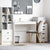 Desk White 90 x 40 x 76 cm Engineered wood