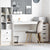 Desk White 100 x 40 x 76 cm Engineered wood