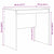 Desk White 80 x 50 x 76 cm Engineered wood
