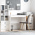 Desk White 90 x 50 x 76 cm Engineered wood