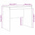 Desk White 90 x 50 x 76 cm Engineered wood