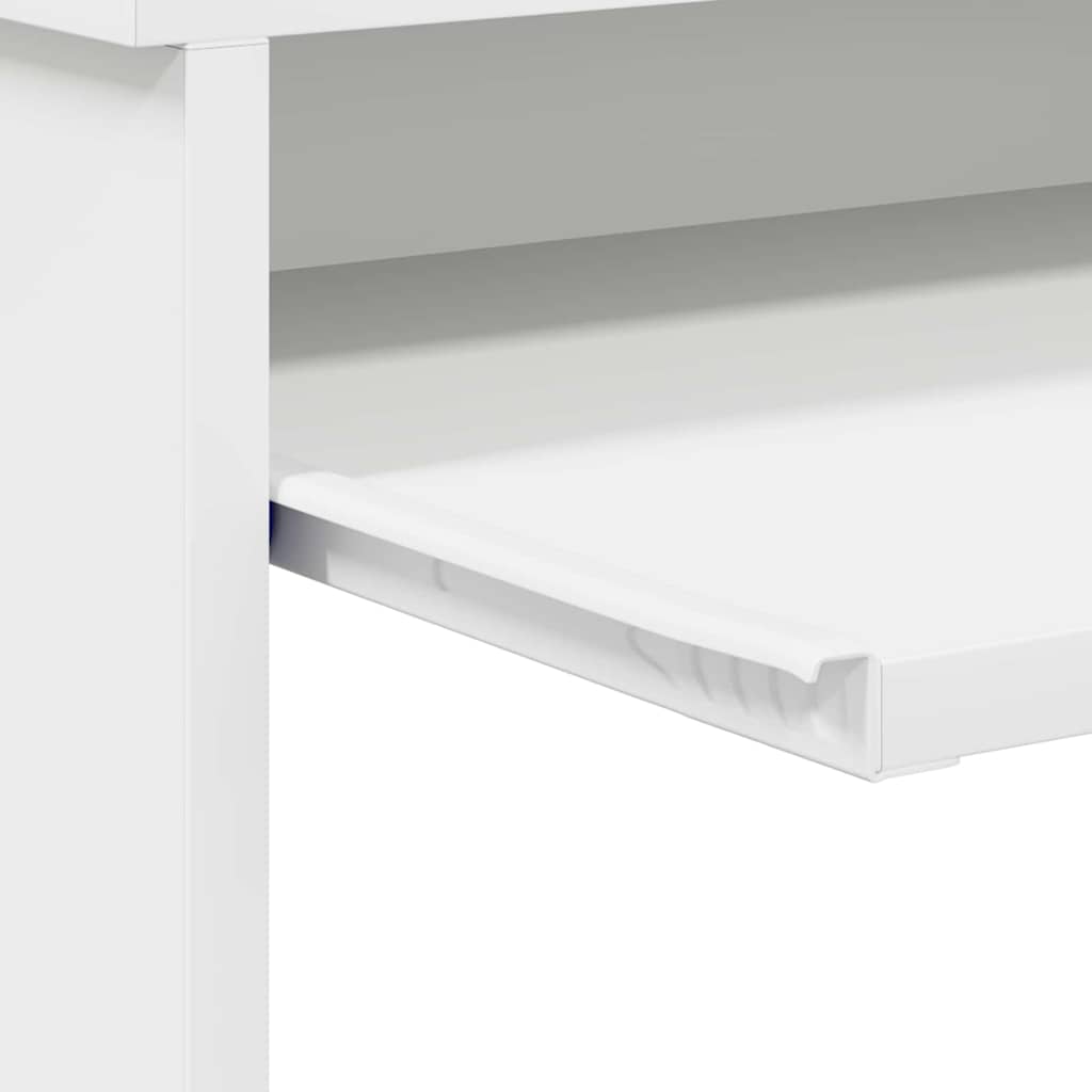 Desk with Drawer White 106 x 41 x 88.5 cm Engineered Wood