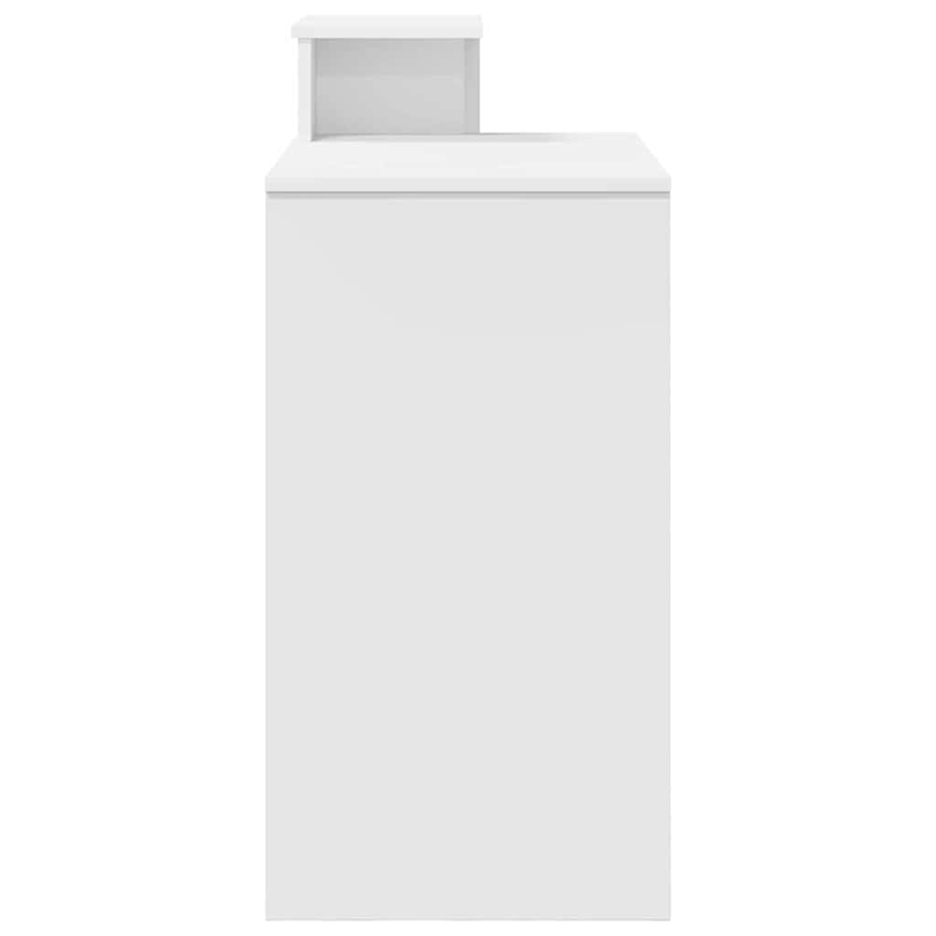 Desk with Drawer White 106 x 41 x 88.5 cm Engineered Wood