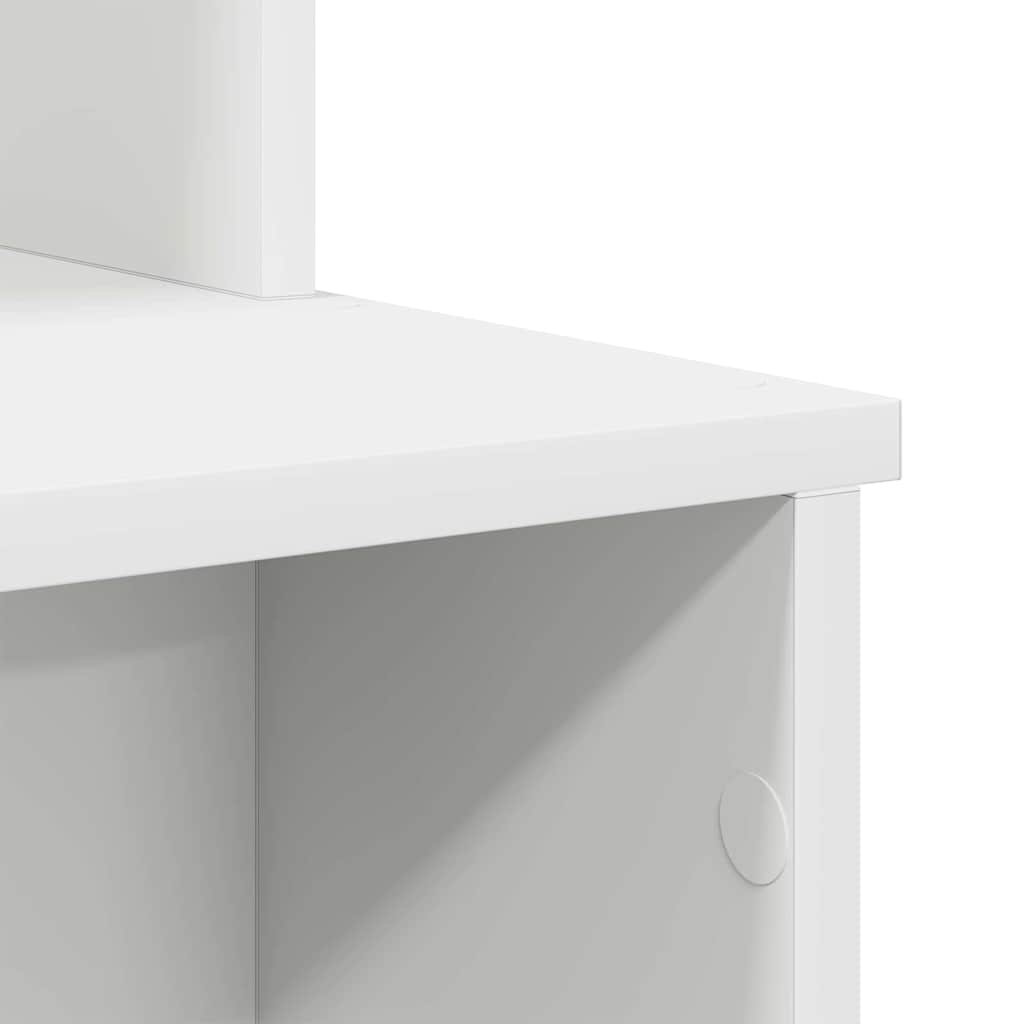 Desk with Drawer White 120,5 x 44 x 88,5 cm Engineered Wood