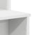 Desk with Storage White 120.5 x 44 x 88.5 cm Engineered Wood