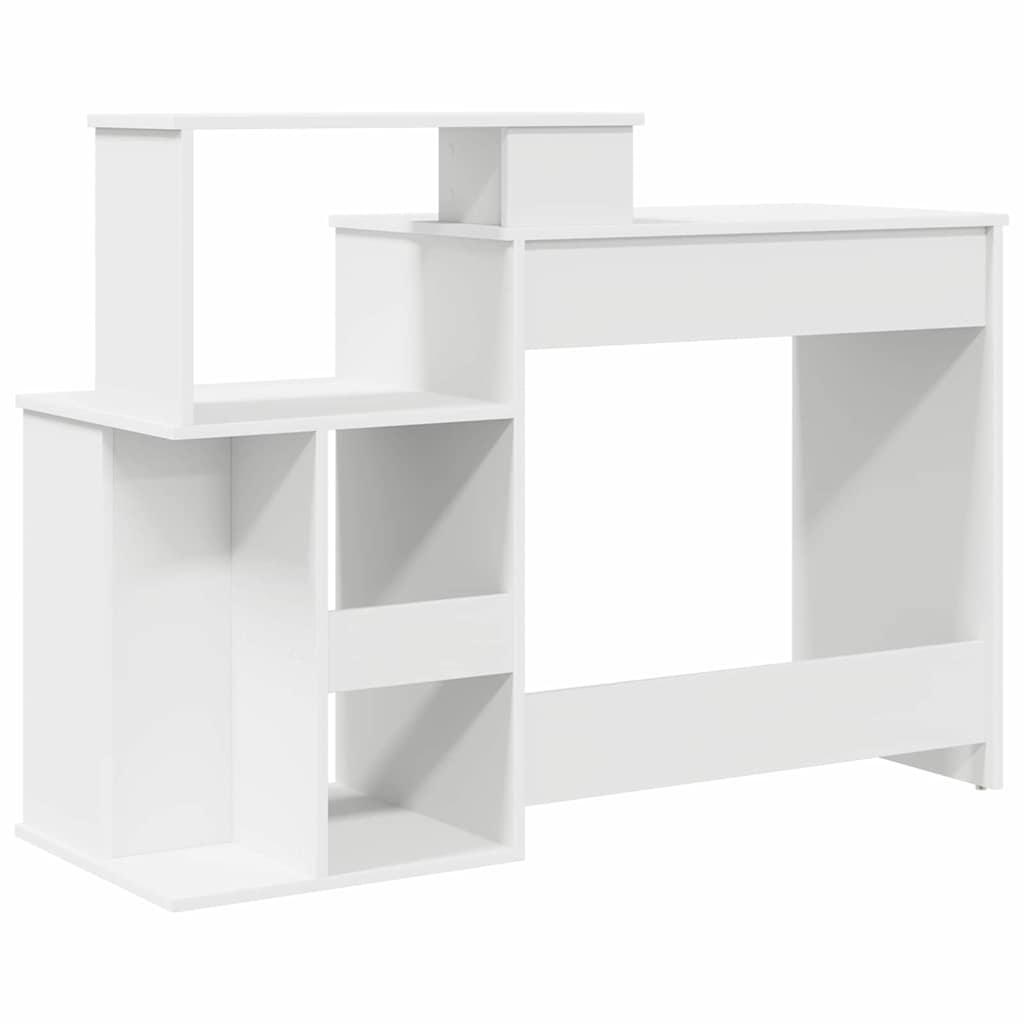 Desk with Drawer White 120,5 x 44 x 88,5 cm Engineered Wood