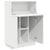 Desk with Shelf White 71.5 x 31.5 x 106.5 cm Engineered Wood