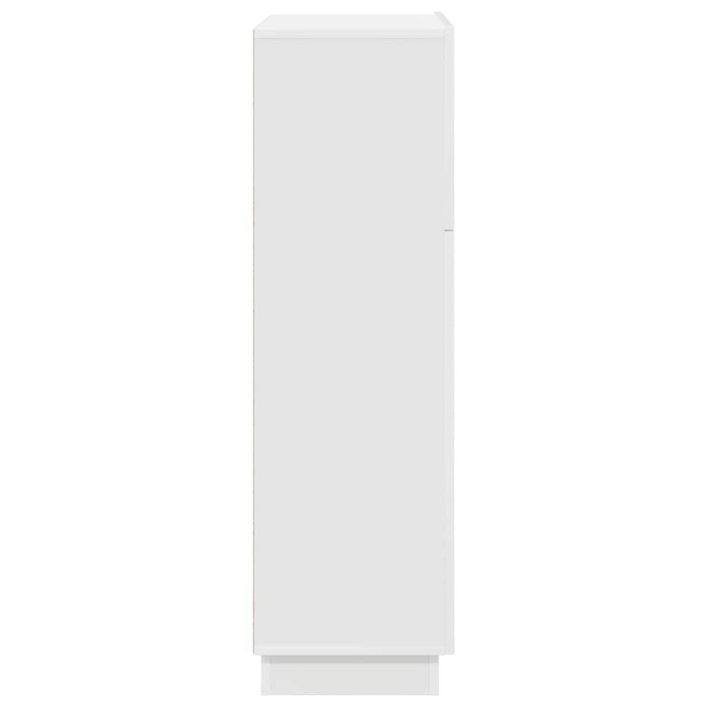 Desk with Shelf White 71.5 x 31.5 x 106.5 cm Engineered Wood