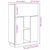 Desk with Shelf White 71.5 x 31.5 x 106.5 cm Engineered Wood