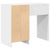 Desk with Drawer White 90 x 37.5 x 75 cm Engineered Wood