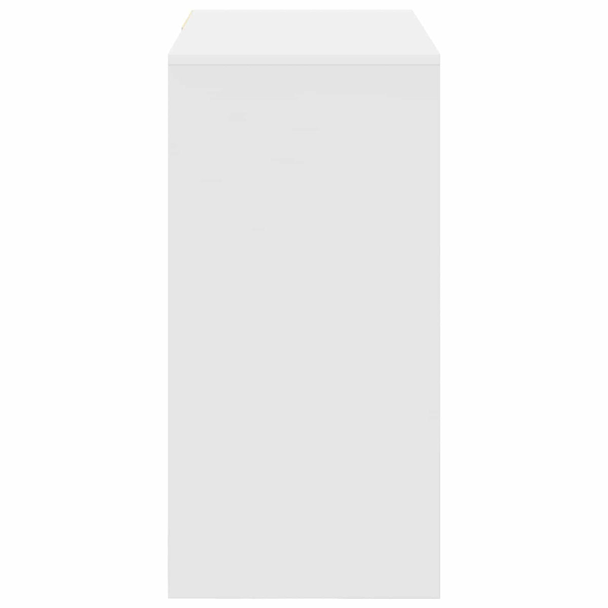 Desk White Engineered Wood 90 x 37.5 x 75 cm