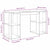 Desk with Storage White 130 x 50.5 x 75 cm Engineered Wood