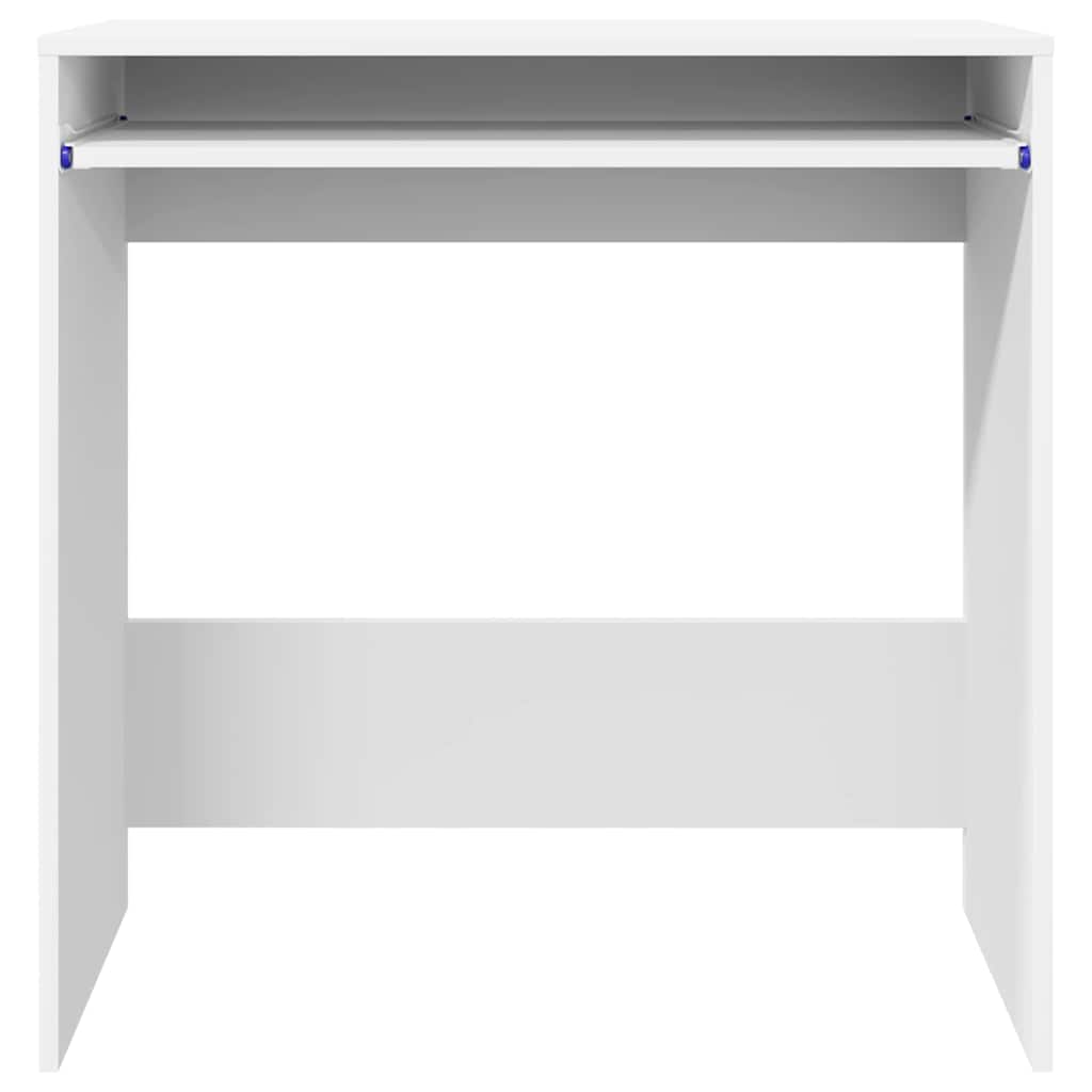 Desk with Shelf White 77.5 x 43 x 79 cm Engineered Wood