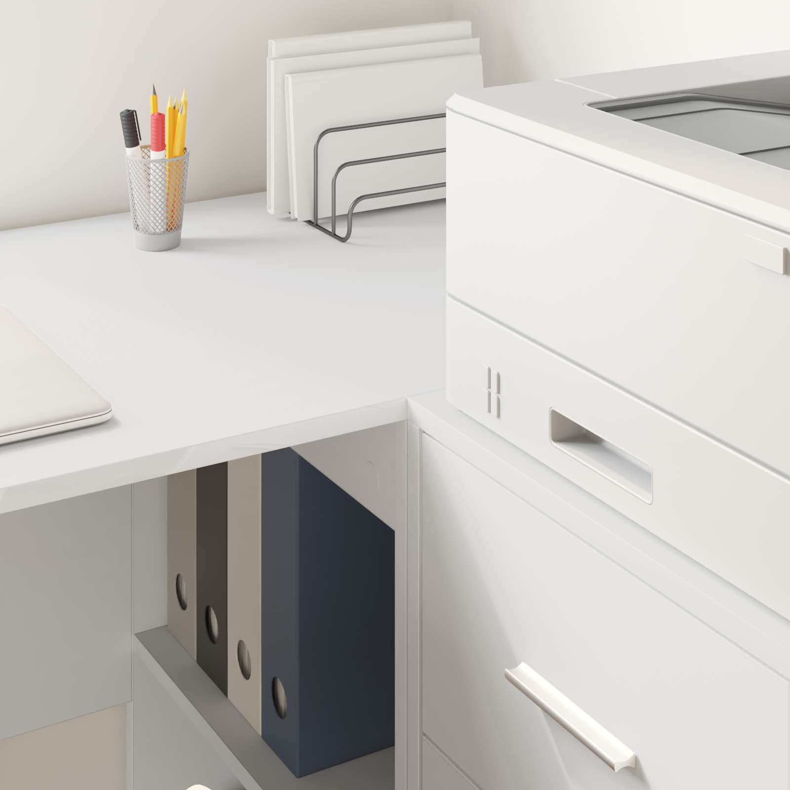 Sideboard with Drawer White 38 x 34 x 75 cm