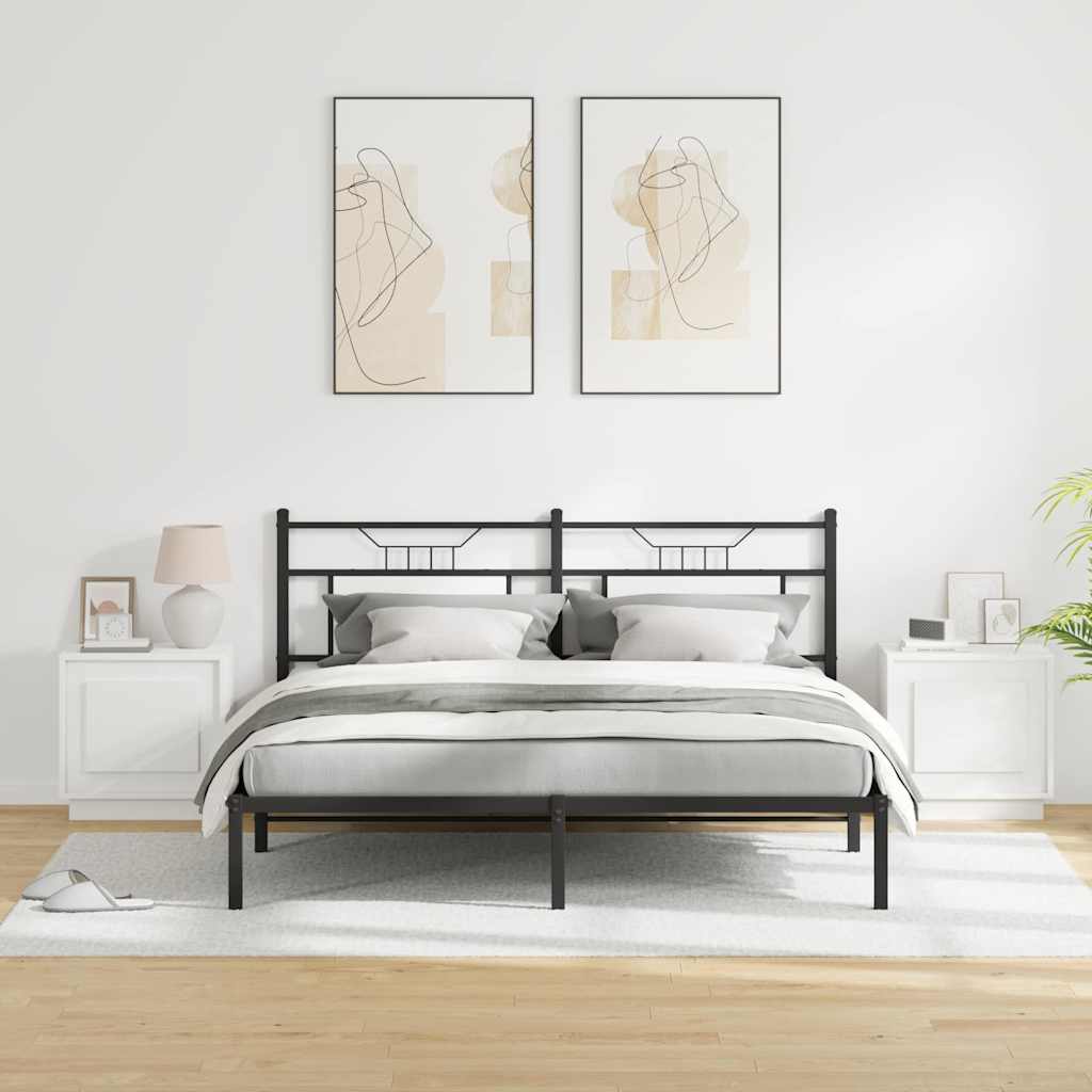 Bedside Cabinet 2 pcs White 44 x 34,5 x 45 cm Engineered Wood