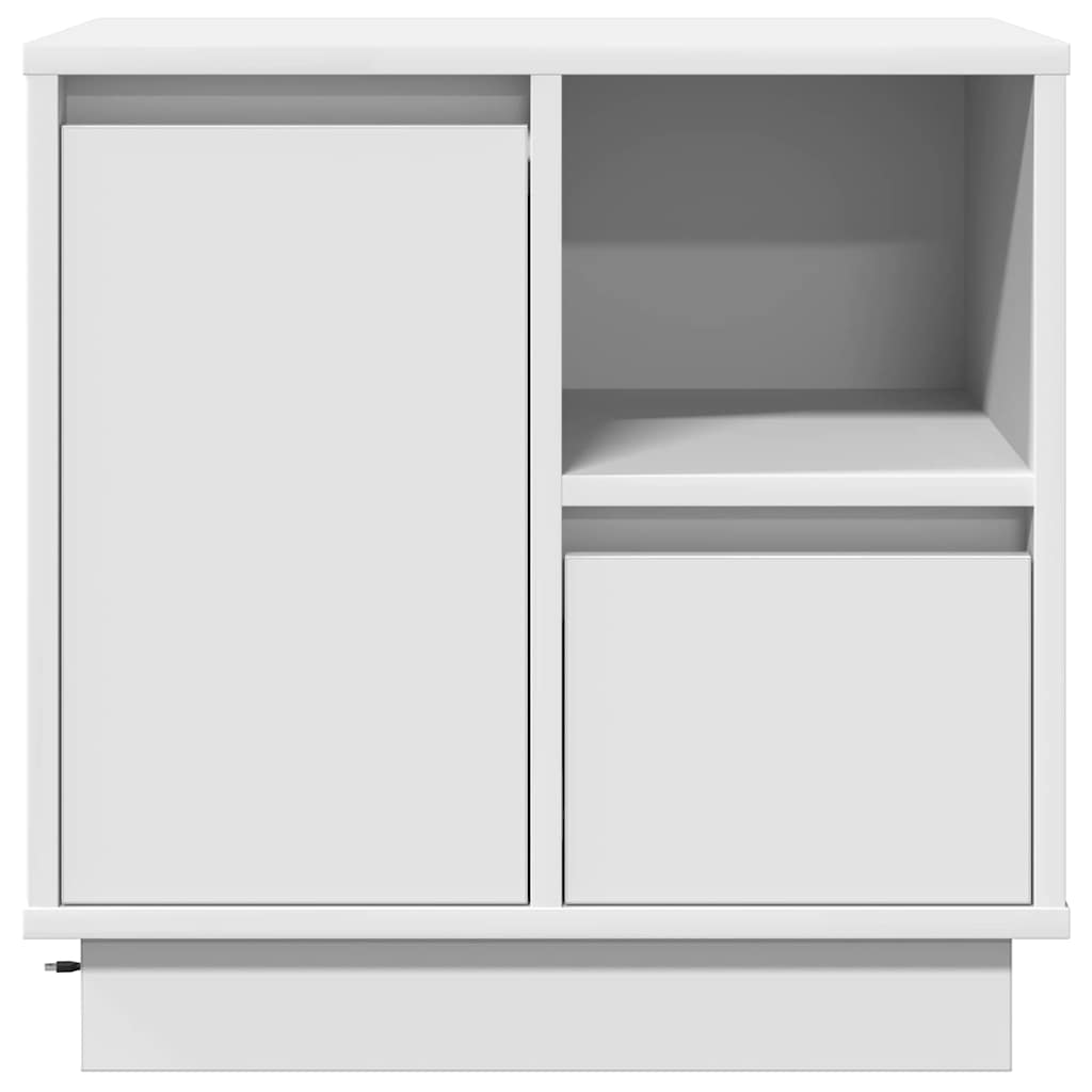 Bedside Cabinet 2 pcs White 50 x 34,5 x 50 cm. Engineered wood