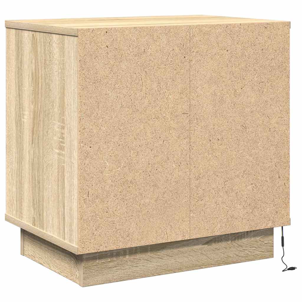 Bedside Cabinet with Drawer 2 pcs Sonoma Oak 50 x 34,5 x 50 cm.