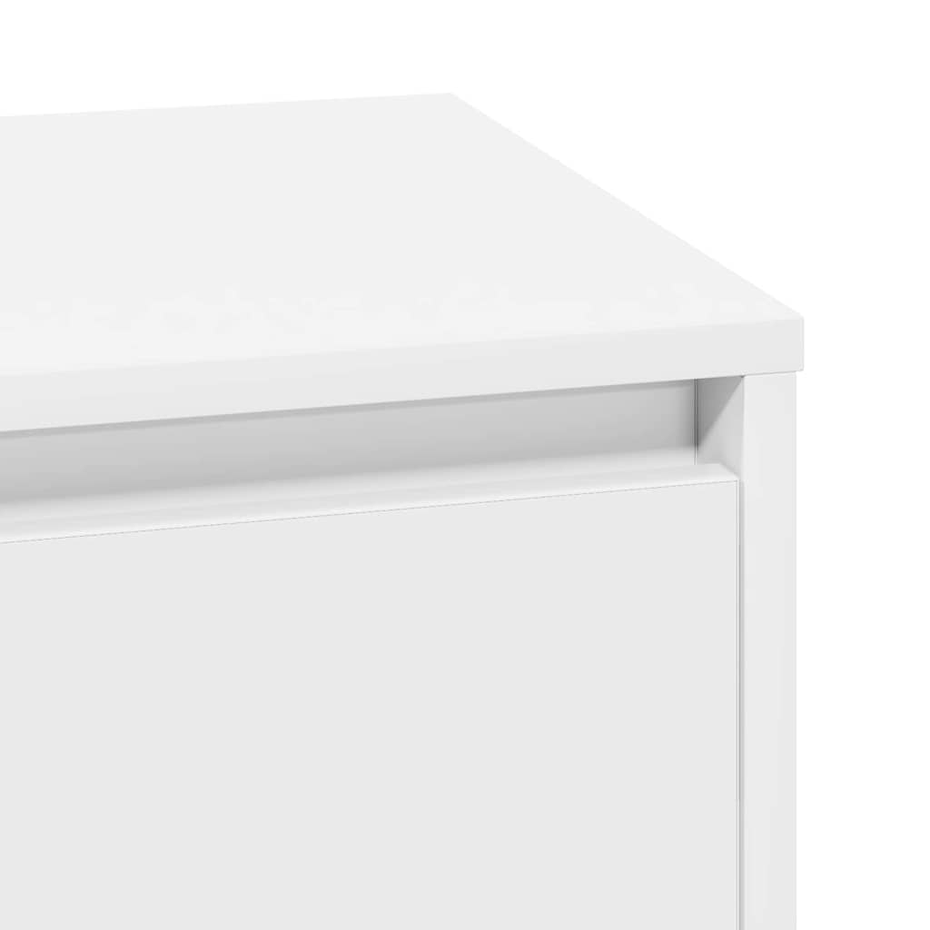 Bedside Cabinet 2 pcs White 39 x 34,5 x 50 cm Engineered wood