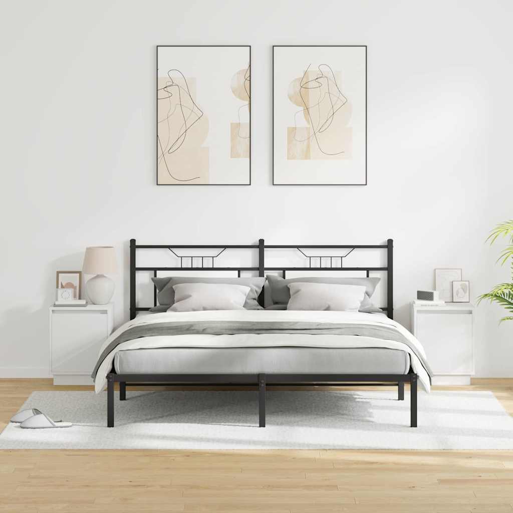 Bedside Cabinet 2 pcs White 39 x 34,5 x 50 cm Engineered wood