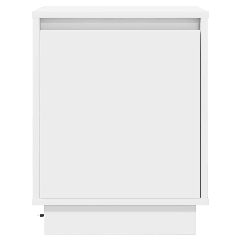 Bedside Cabinet 2 pcs White 39 x 34,5 x 50 cm Engineered wood