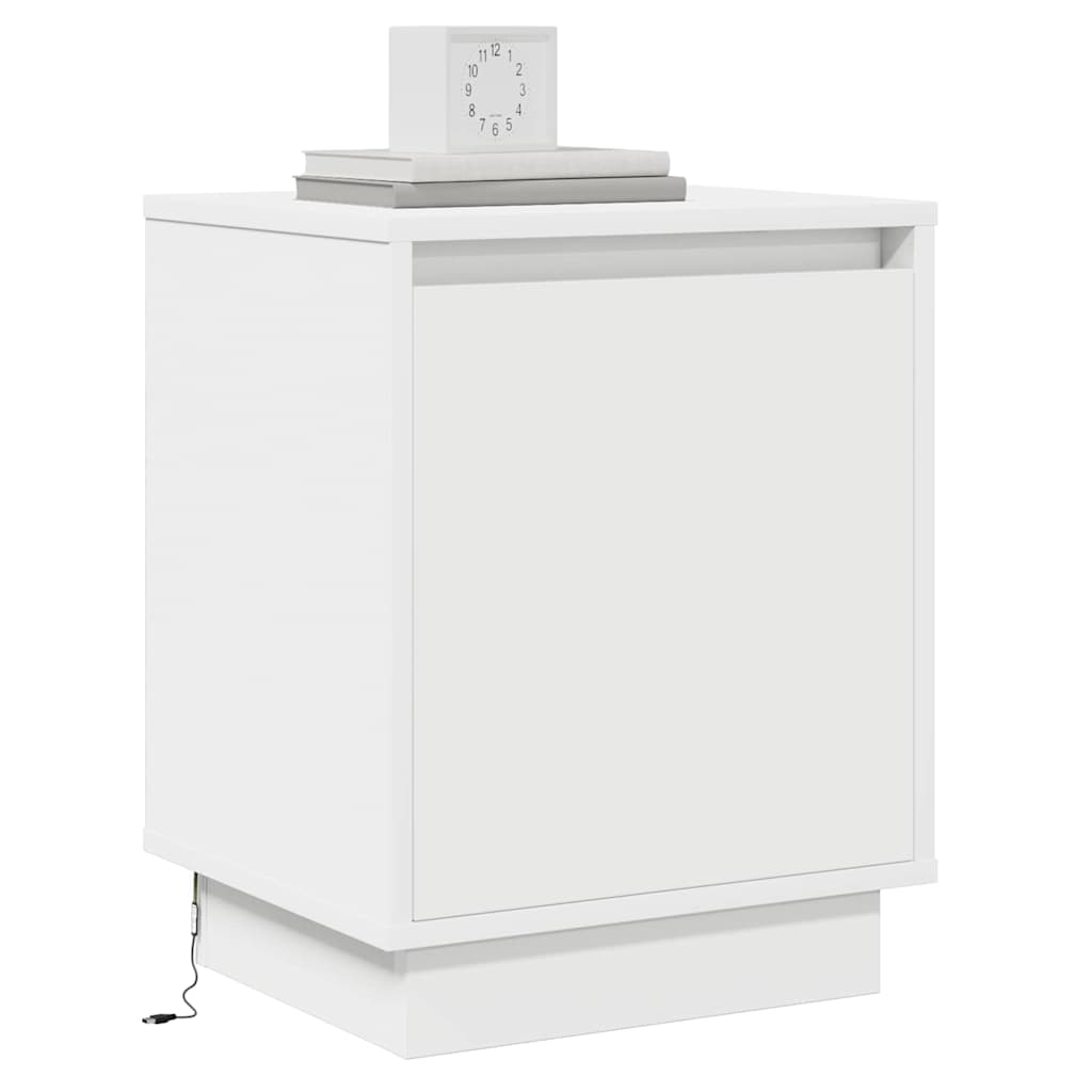 Bedside Cabinet 2 pcs White 39 x 34,5 x 50 cm Engineered wood