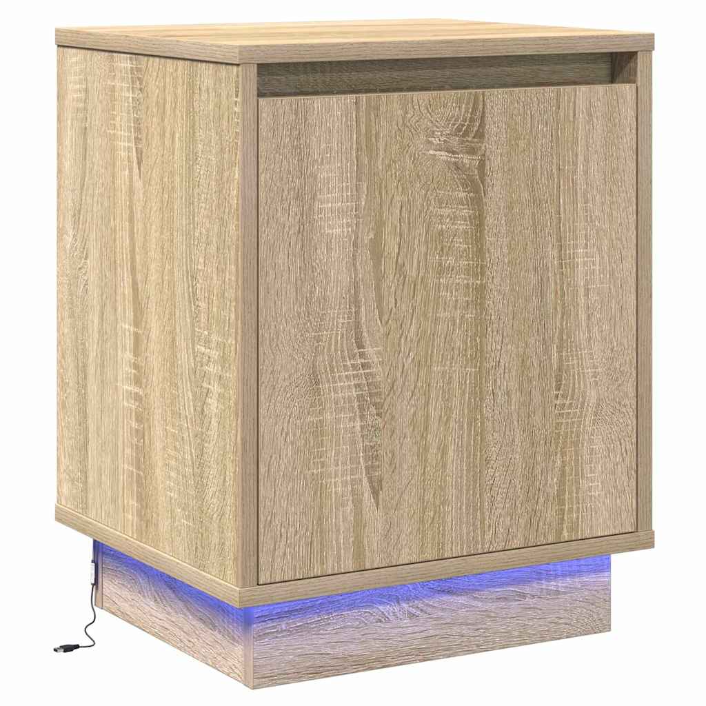 Bedside Cabinet 2 pcs Sonoma Oak 39 x 34,5 x 50 cm