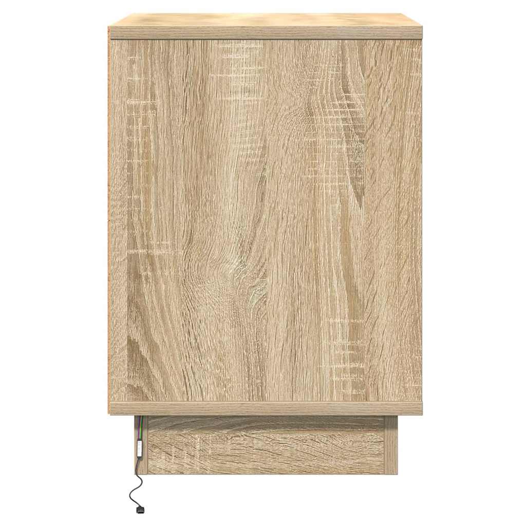 Bedside Cabinet with Drawer 2 pcs Sonoma Oak 39 x 34,5 x 50 cm