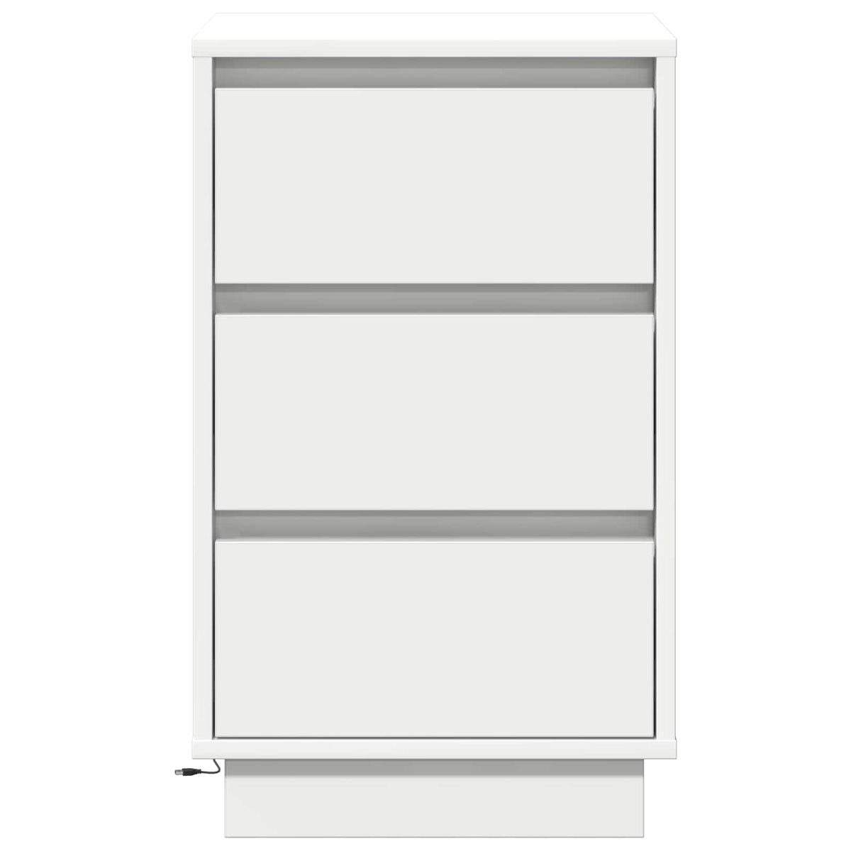 Bedside Cabinet White 39 x 34,5 x 65 cm Engineered wood