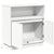 Sideboard with LED White 71 x 34.5 x 75 cm Engineered wood
