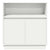 Sideboard with LED White 71 x 34.5 x 75 cm Engineered wood