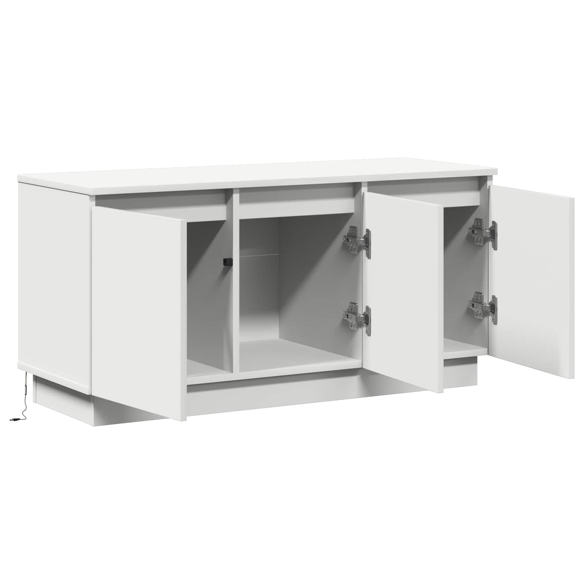 TV Cabinet 100 x 38 x 49 cm White Engineered Wood
