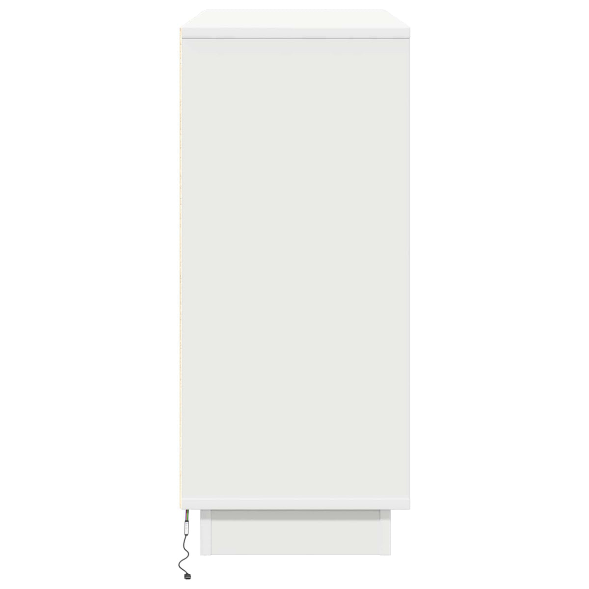 LED Sideboard White 90 x 32 x 75 cm Engineered Wood