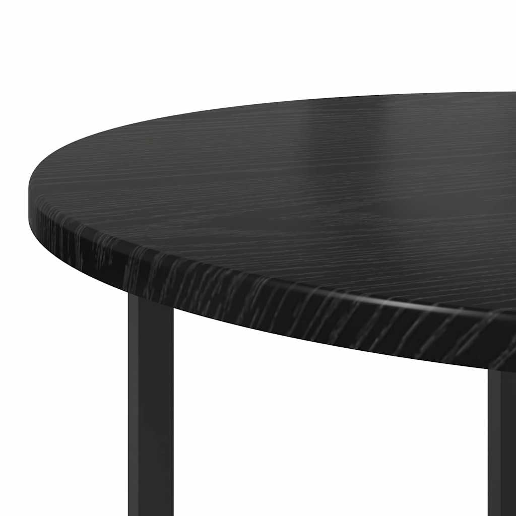 Side Table Set 2 pcs Black Oak