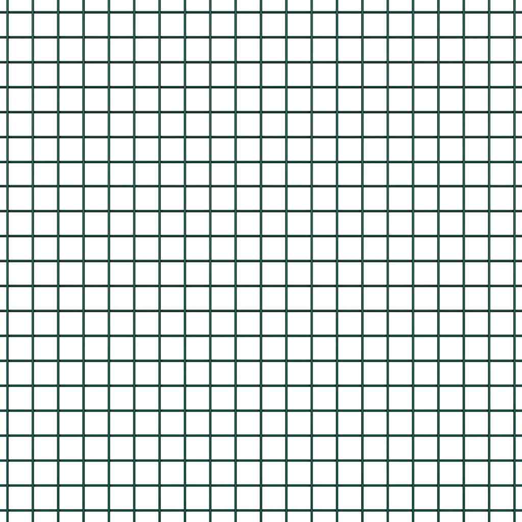 Ground Fix Welded Wire Fence 10 x 1 m (W x H) PVC-Coated Steel