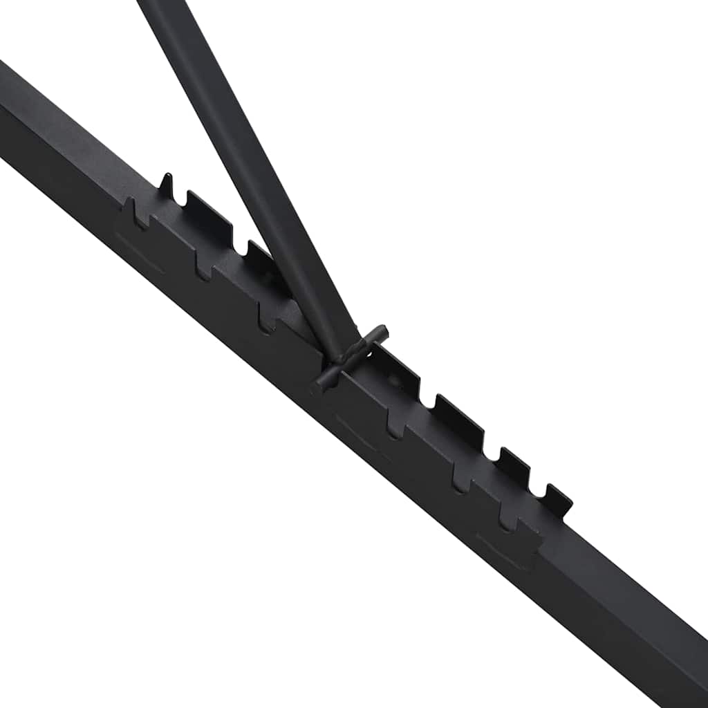 Weight Bench Manual Black 131 x 41 x 110 cm Powder-Coated Steel