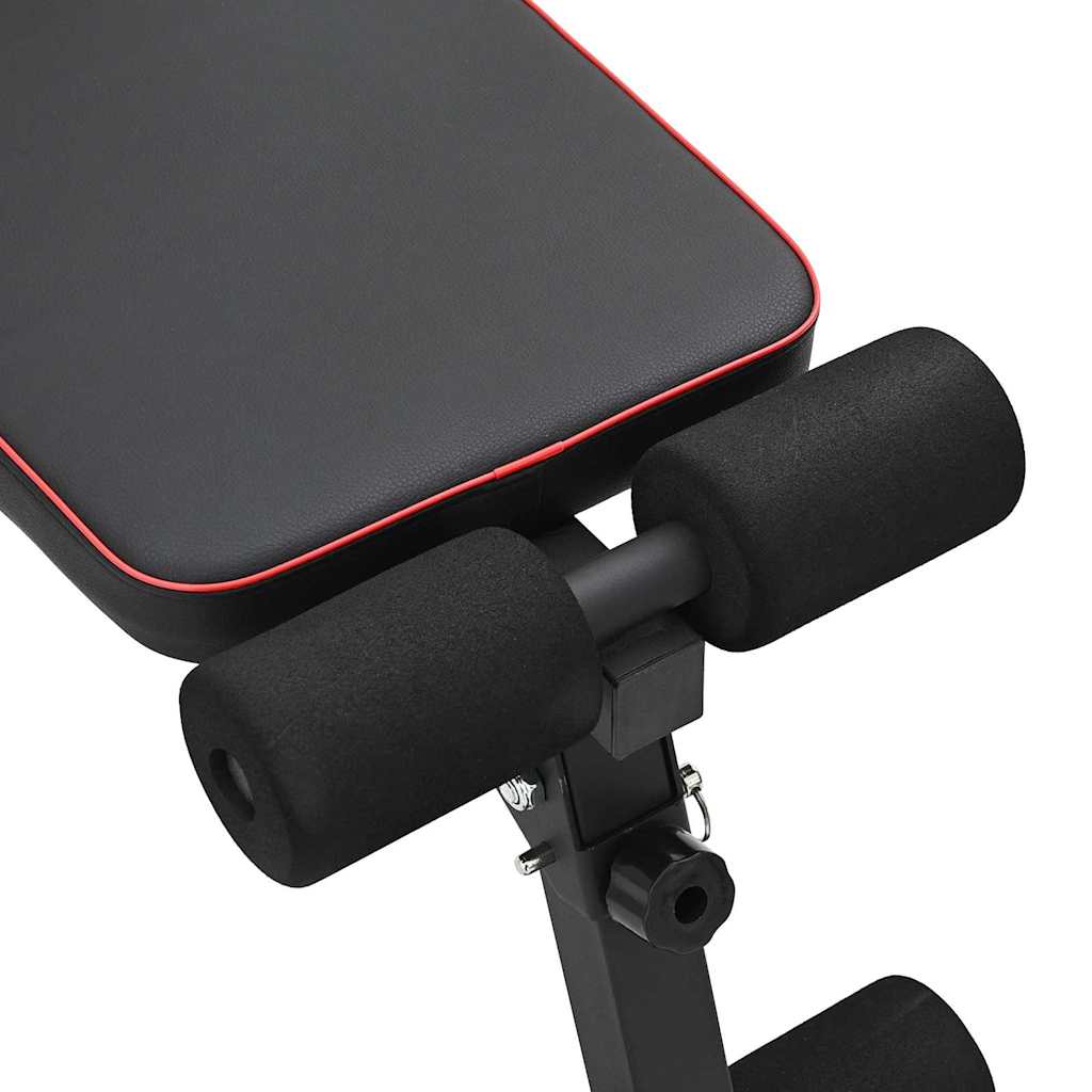 Weight Bench Manual Black 131 x 41 x 110 cm Powder-Coated Steel