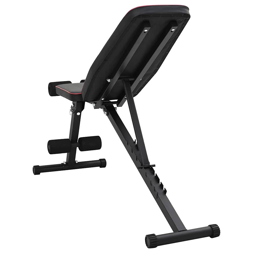 Weight Bench Manual Black 131 x 41 x 110 cm Powder-Coated Steel