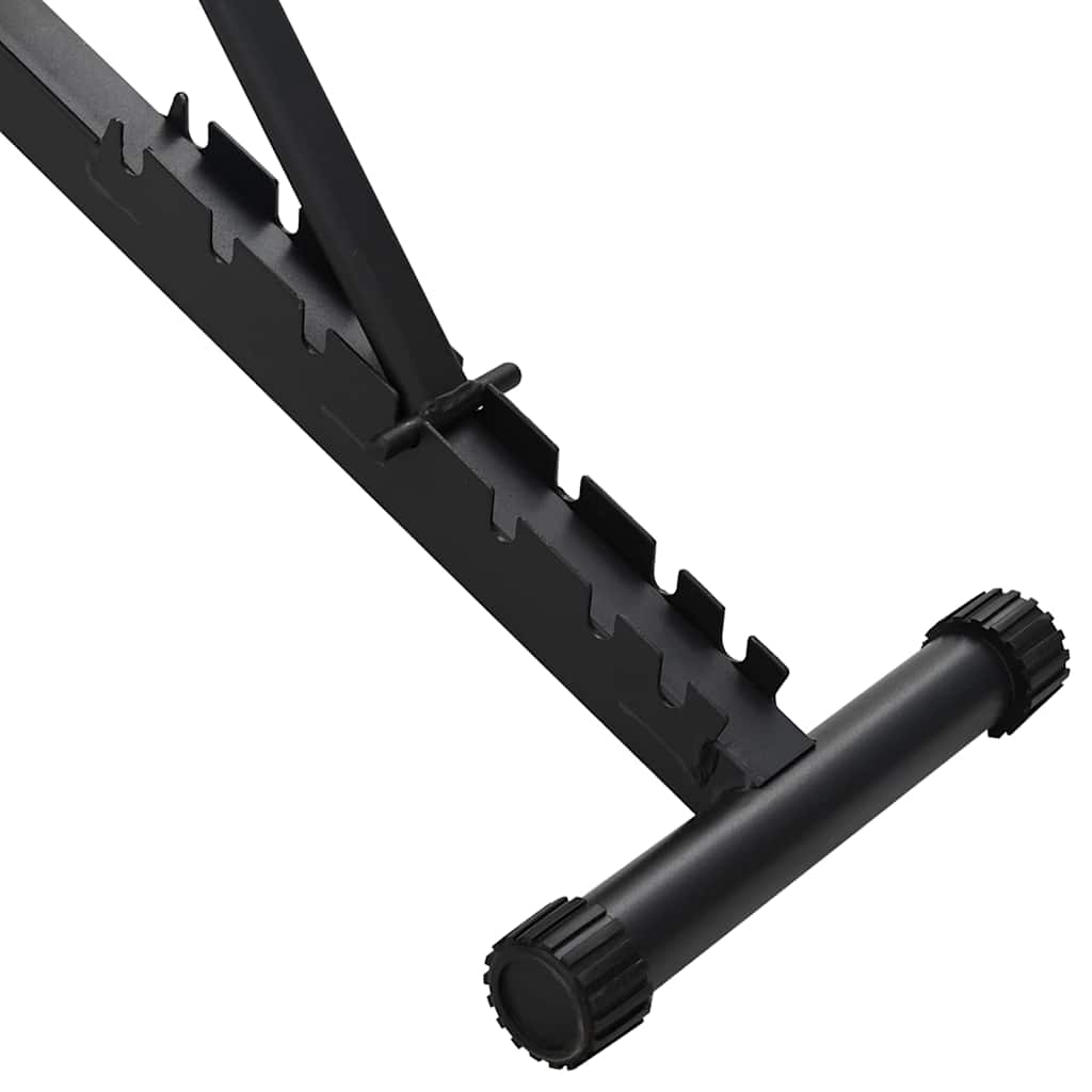 Weight Bench Manual Black 131 x 41 x 100 cm Powder-Coated Steel