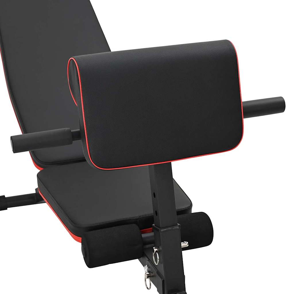 Weight Bench Manual Black 131 x 41 x 100 cm Powder-Coated Steel