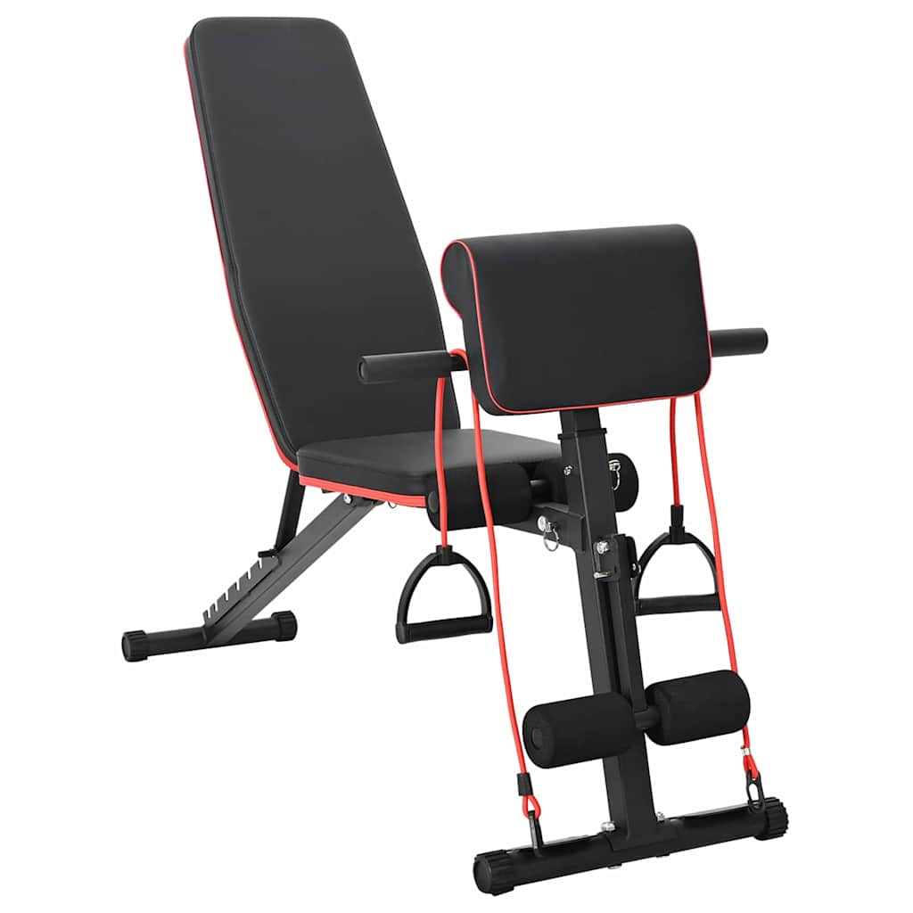 Weight Bench Manual Black 131 x 41 x 100 cm Powder-Coated Steel