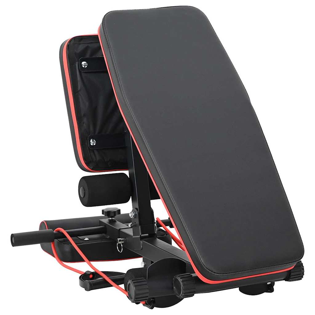 Weight Bench Manual Black 131 x 41 x 100 cm Powder-Coated Steel