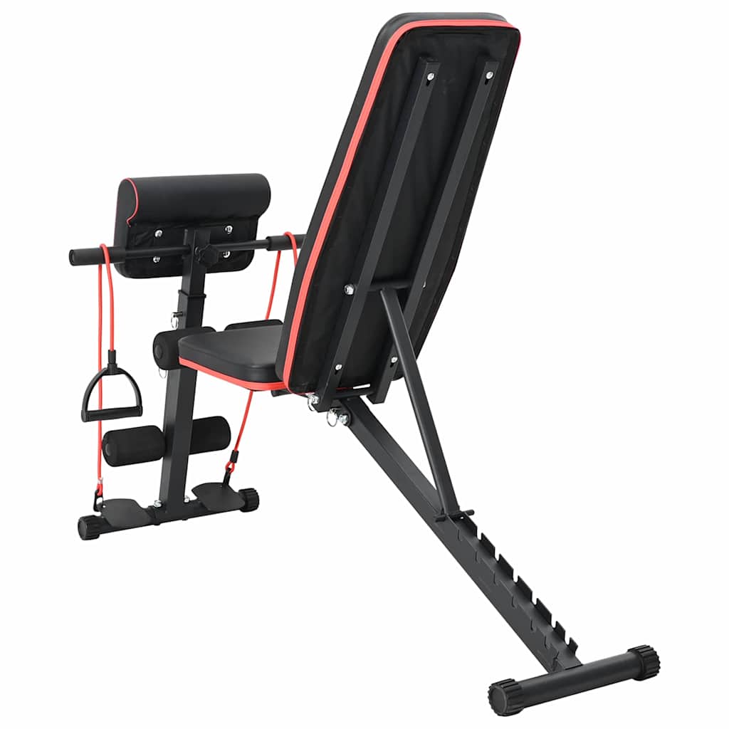 Weight Bench Manual Black 131 x 41 x 100 cm Powder-Coated Steel