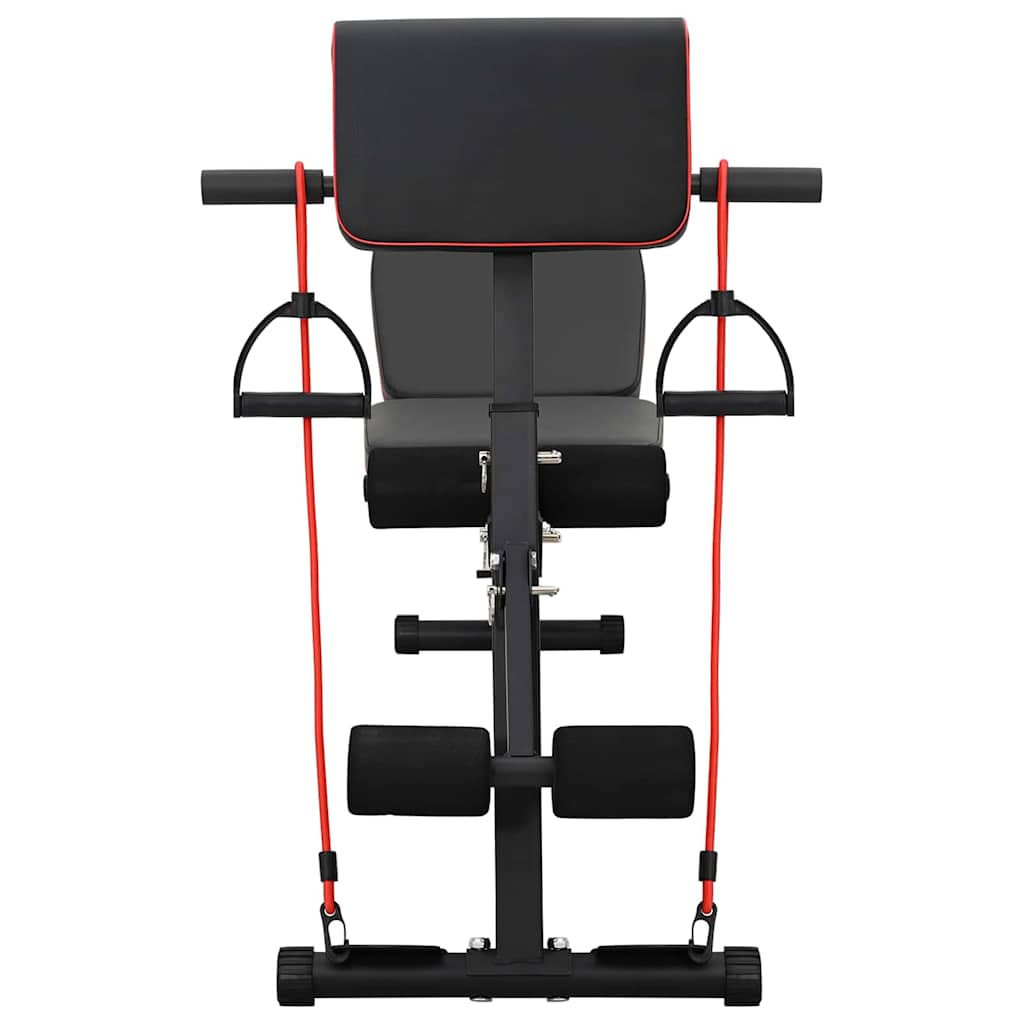 Weight Bench Manual Black 131 x 41 x 100 cm Powder-Coated Steel