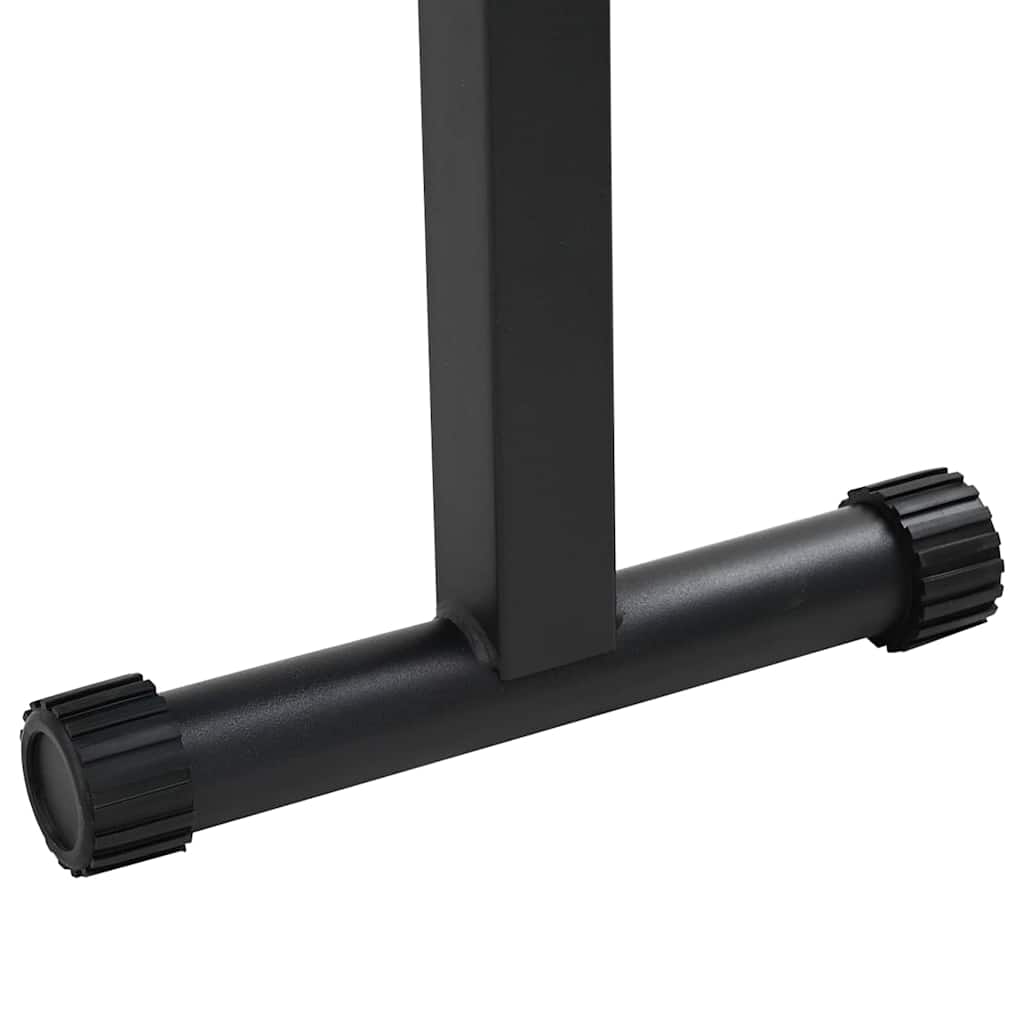 Weight Bench Folding Black 108 x 27 x 41 cm Powder-Coated Steel