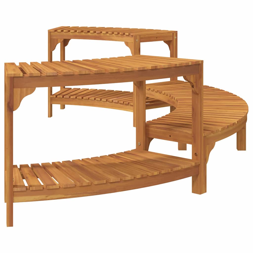 Hot Tub Surround Half-Round Brown 252 x 112 x 55,5 cm
