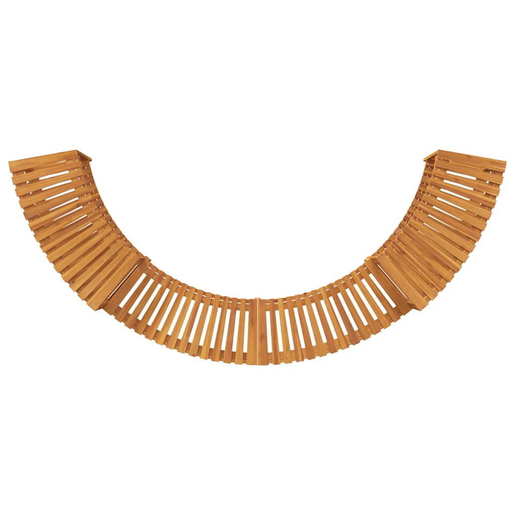 Hot Tub Surround Half-Round Brown 252 x 112 x 55,5 cm