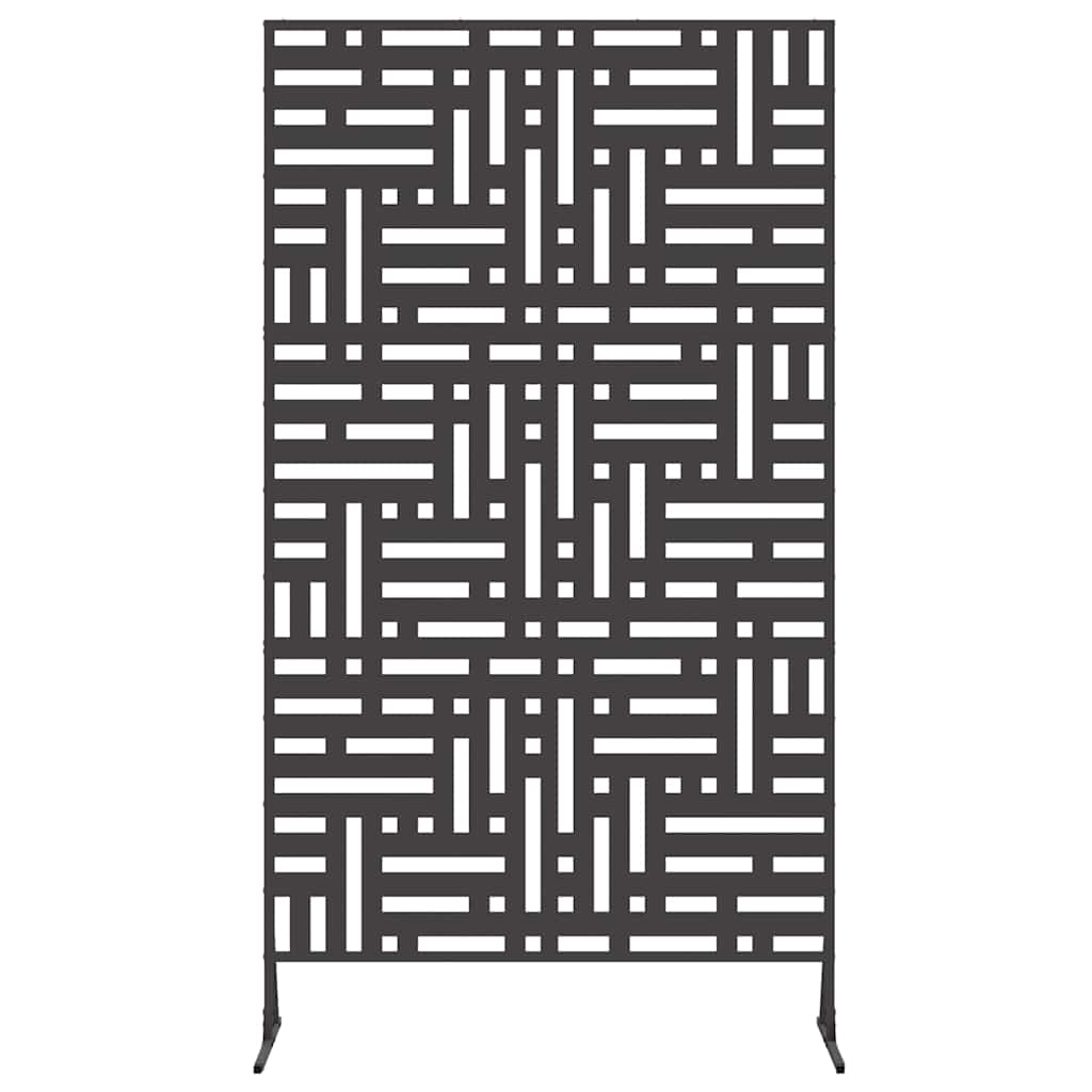 Privacy Screen Black 100 x 50 x 180 cm Steel