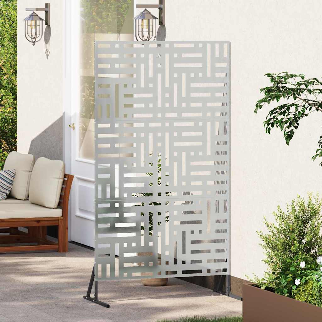 Privacy Screen 100 x 50 x 180 cm Galvanised Steel Silver