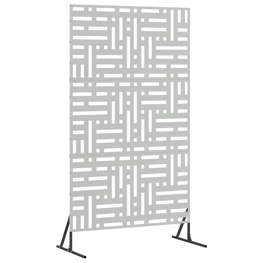 Privacy Screen 100 x 50 x 180 cm Galvanised Steel Silver